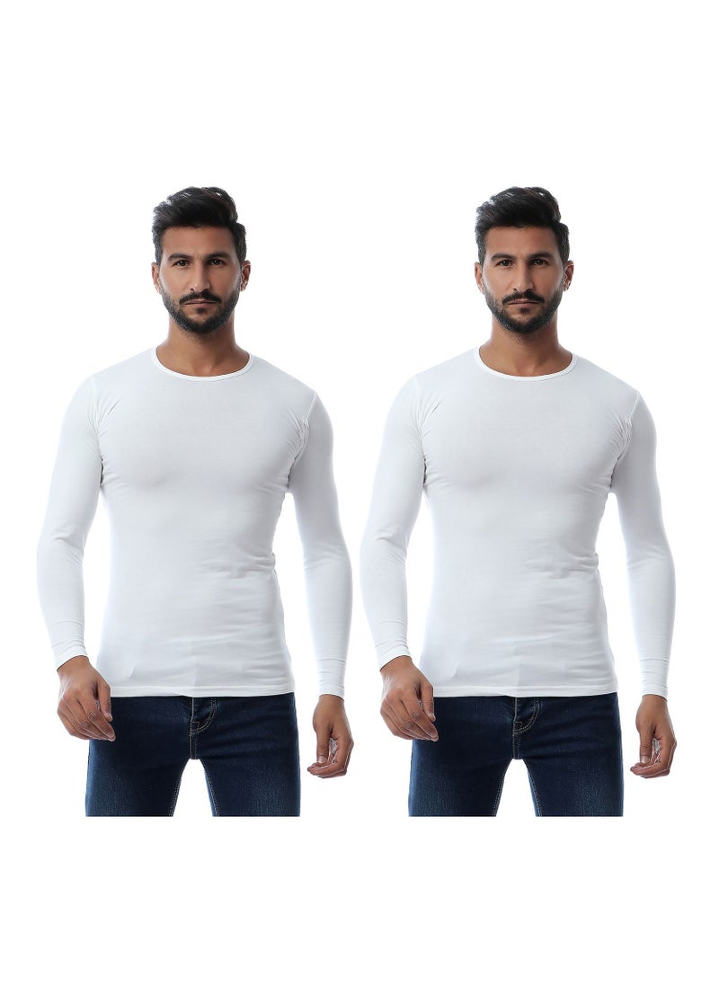 Mesery - Mesery Bundle OF (2) - Men Full Sleeves-White - Image 1