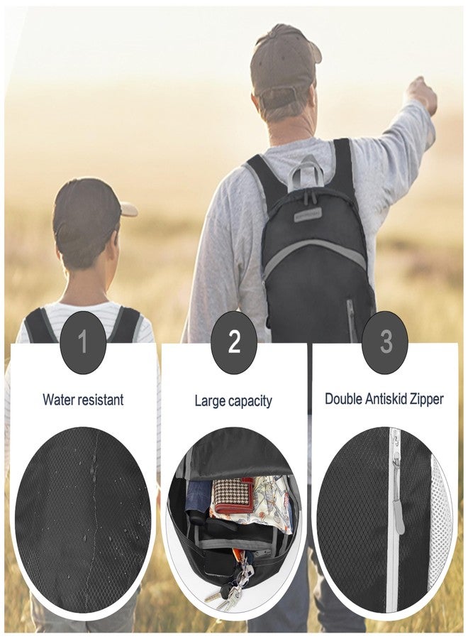 BEMYGREENBAG 35L Foldable Waterproof Backpack For Outdoor Sports With Inside Wet Clothes Compartment Packable For Multiple Uses Ultra Lightweight Ideal For Hiking Men And Women Travel(Black) - Image 4
