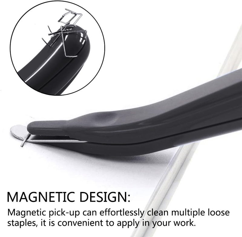 ZZTX 3 PCS Professional Magnetic Staple Remover Puller Staples Remover Staple Removal Tool for School Office Home Black - Image 3