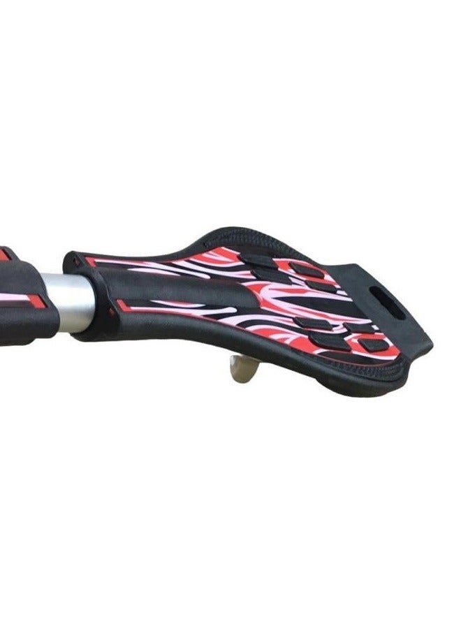 Skate Board Wave Skate Board with Carry Bag .Flash Colorful Light on Wheels (Multi Color and Multi Design) (Red WaveBoard) - Image 2