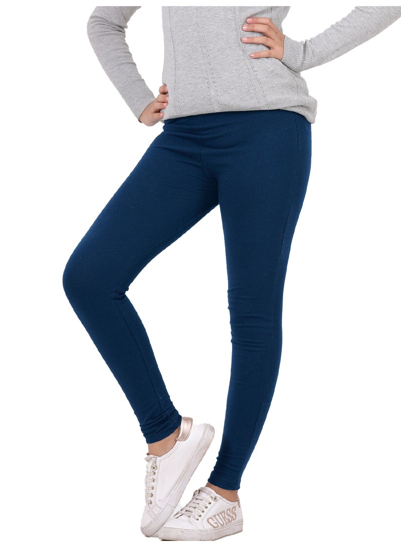 جولد كراون بنطلون ليجنز قطني للبنات -كحلى - Image 1