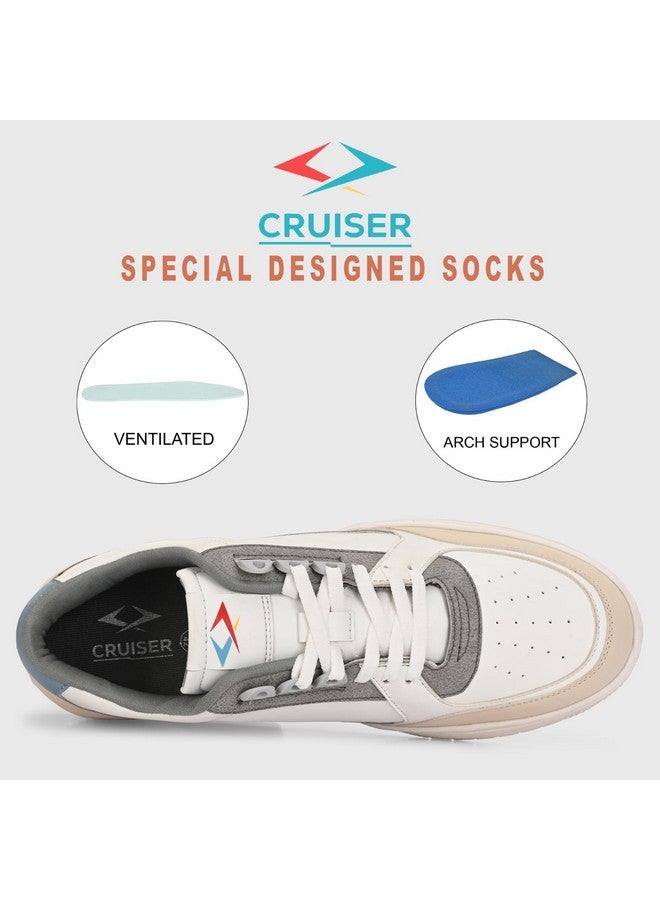 Cruiser Men's Augustus White Sneakers_8 UK (2505-12) - Image 4