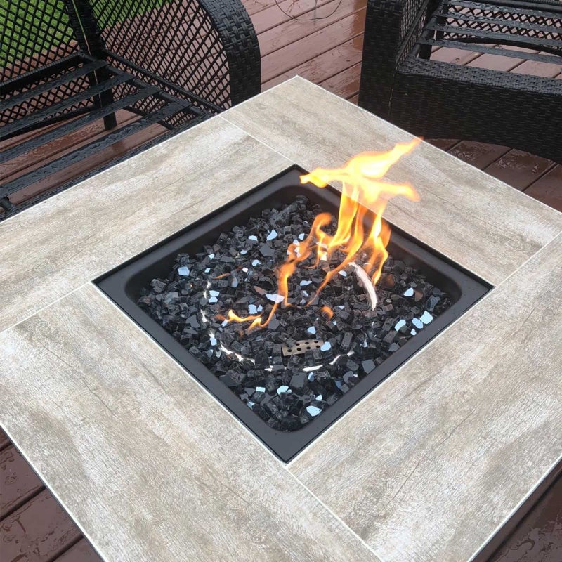 Grisun Onyx Black Fire Glass For Fire Pit  1/2 Inch High Luster Reflective Tempered Glass Rocks For Natural Or Propane Fireplace  Safe For Outdoors And Indoors Firepit Glass  10 Pounds - Image 5