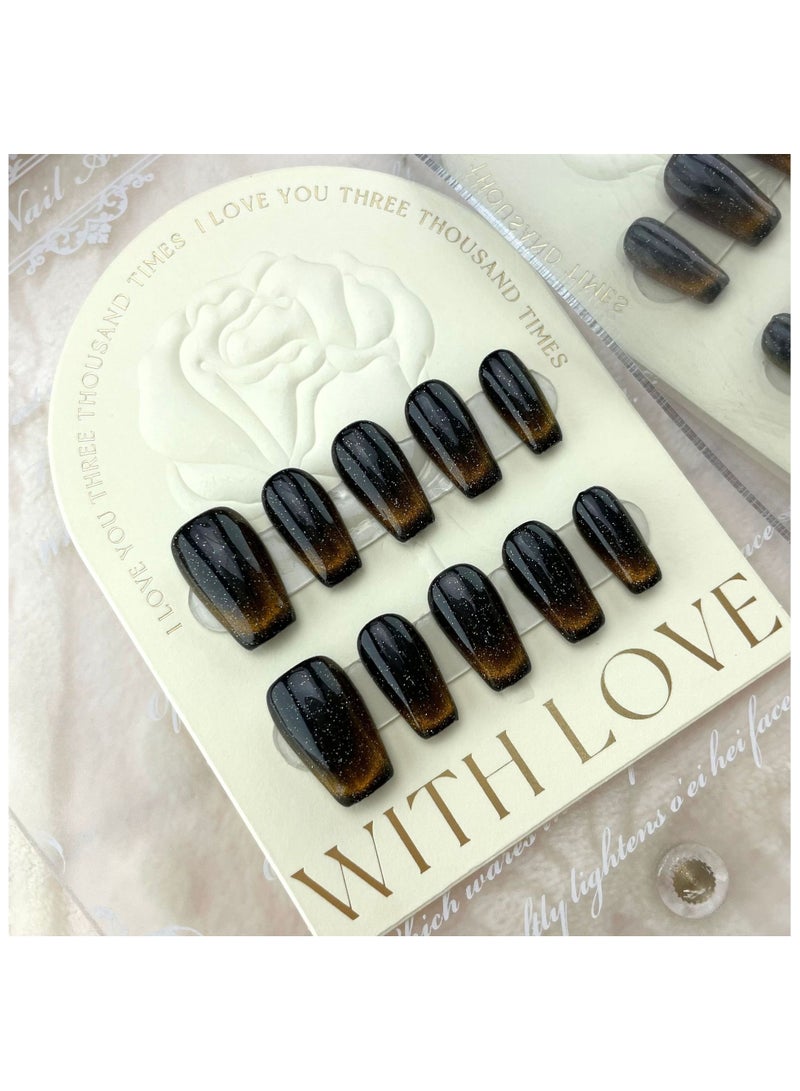 Binzo Beauty Handmade Press On Nails, 10pcs, Nails Art , Acrylic Nails, False Nails, Luxury Collection, Luxury Nails Arts, New Accessories， Wedding Nails，Party Nails. - Image 2