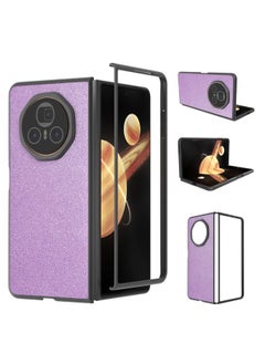 Case For Honor Magic V3 Black Frame Glitter Shockproof Phone Case