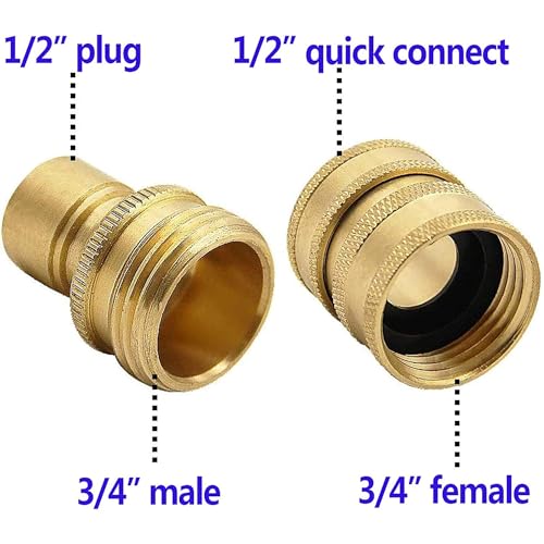Xiny Tool Pressure Washer Adapter Set, Quick Disconnect Kit With M22 Metric Male Thread Quick Connector, M22 Swivel to 3/8'' Quick Connect, 3/4" to Quick Release, 8 pack - Image 4