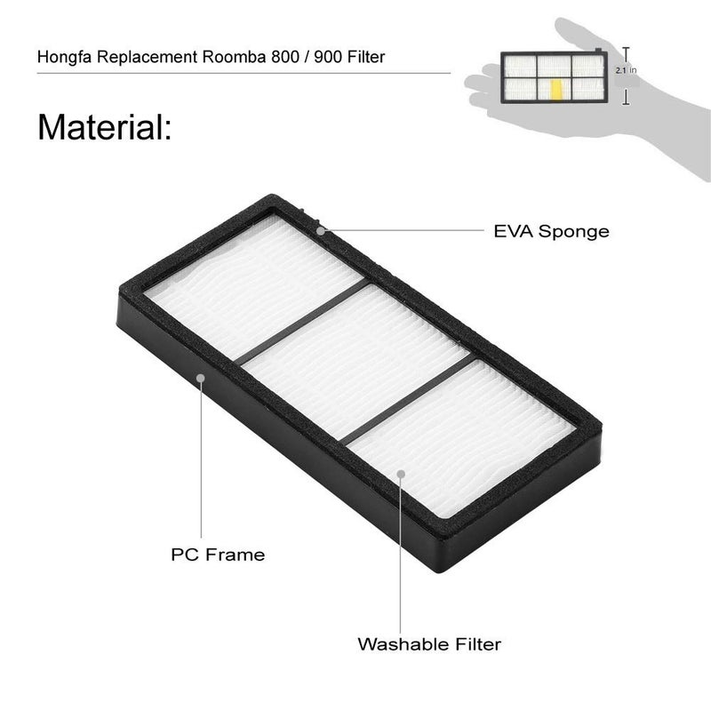 Hongfa Replacement for iRobot Roomba Filters 960 981,15 Packs 800 and 900 Series Hepa Filters for Roomba 960 980 870 880 960 877 871 880 890 891 805 Robotic Vacuum Parts - Image 4