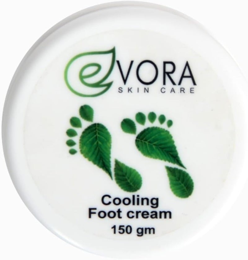 Evora Cosmetics Foot Cream, Moisturizing & Repairing Care, 150g