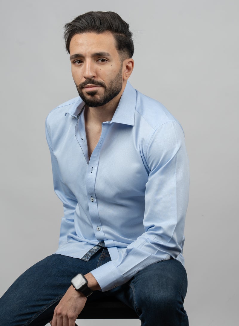 Men’s Formal Long-Sleeve Shirt – Elegant  Comfortable – Premium Quality Fabric – Available in Multiple Sizes  Colors – Perfect for Formal  Casual Looks  - Image 3
