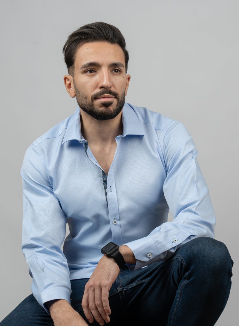 Men’s Formal Long-Sleeve Shirt – Elegant  Comfortable – Premium Quality Fabric – Available in Multiple Sizes  Colors – Perfect for Formal  Casual Looks  - Image 5