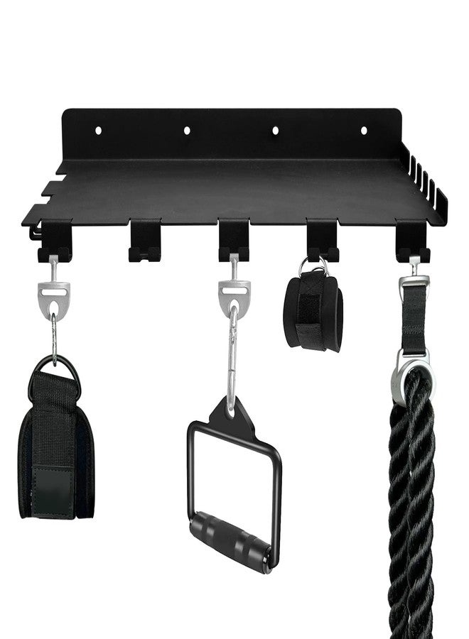 RIMLUFE 16.5 inch Floating Shelf Compatible with Tonal Accessories Organizer Gym Storage Rack Wall Shelves with Hooks, Equipment Storage Wall Decor for Home Gym T Lock Adapter Organizing - Image 5