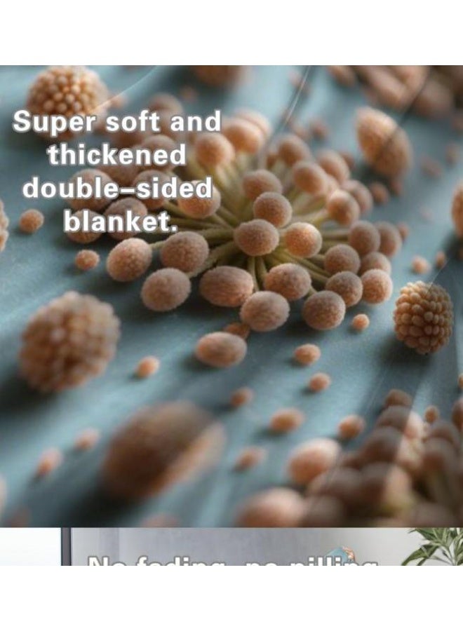 general Flannel thin blanket (warm and comfortable, suitable for sleep, gaming, dust removal and sandproof) 150cm*200cm - 397 - Image 5