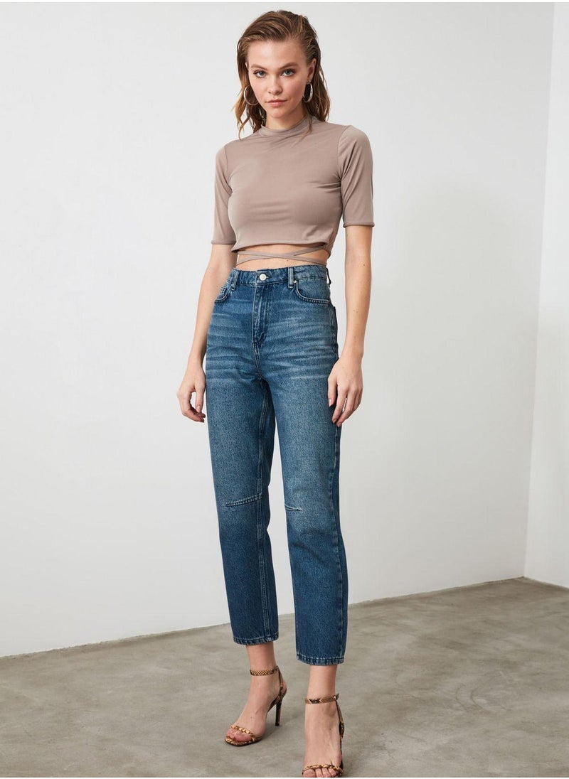 trendyol High Waist Straight Jeans  - Image 2