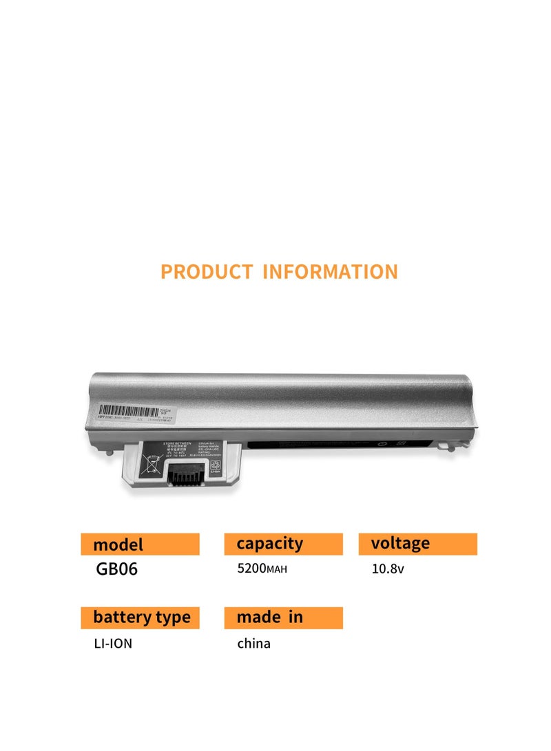 Terabyte GB06 HSTNN-OB2D HSTNN-YB2D Laptop Battery Compatible with HP Pavilion DM1-3000 DM1-3200 3000AU 3001AU 3018AU 3135EF 3101EA 3060LA Series(10.8V 56Wh 5200mAh) - Image 2