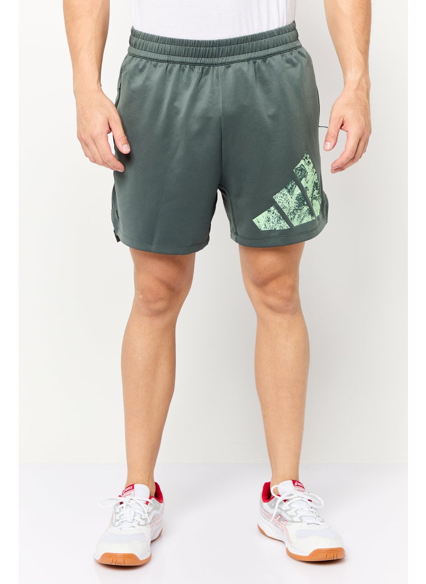 Adidas Men Sportswear Fit 5 Inseam Training Shorts, Sage Green  - Image 1