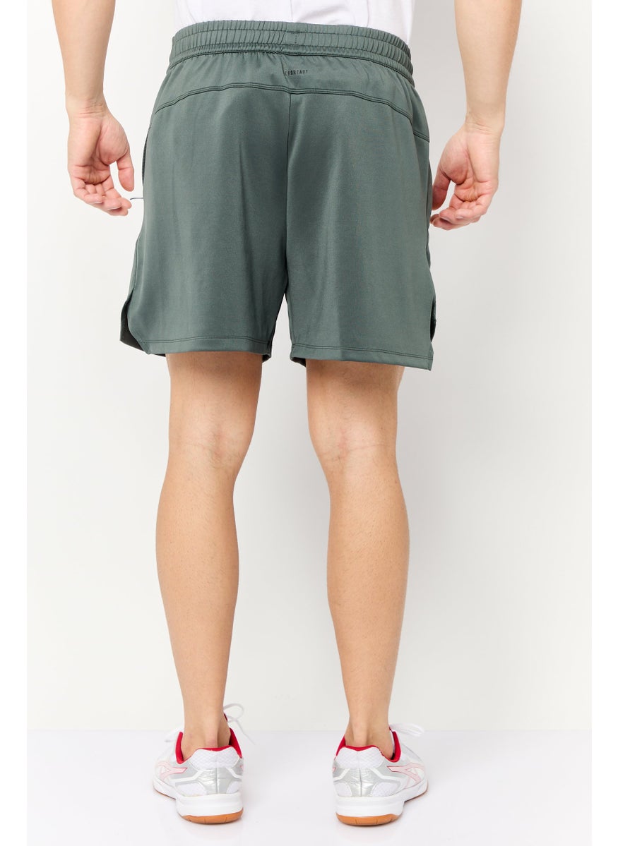 Adidas Men Sportswear Fit 5 Inseam Training Shorts, Sage Green  - Image 4