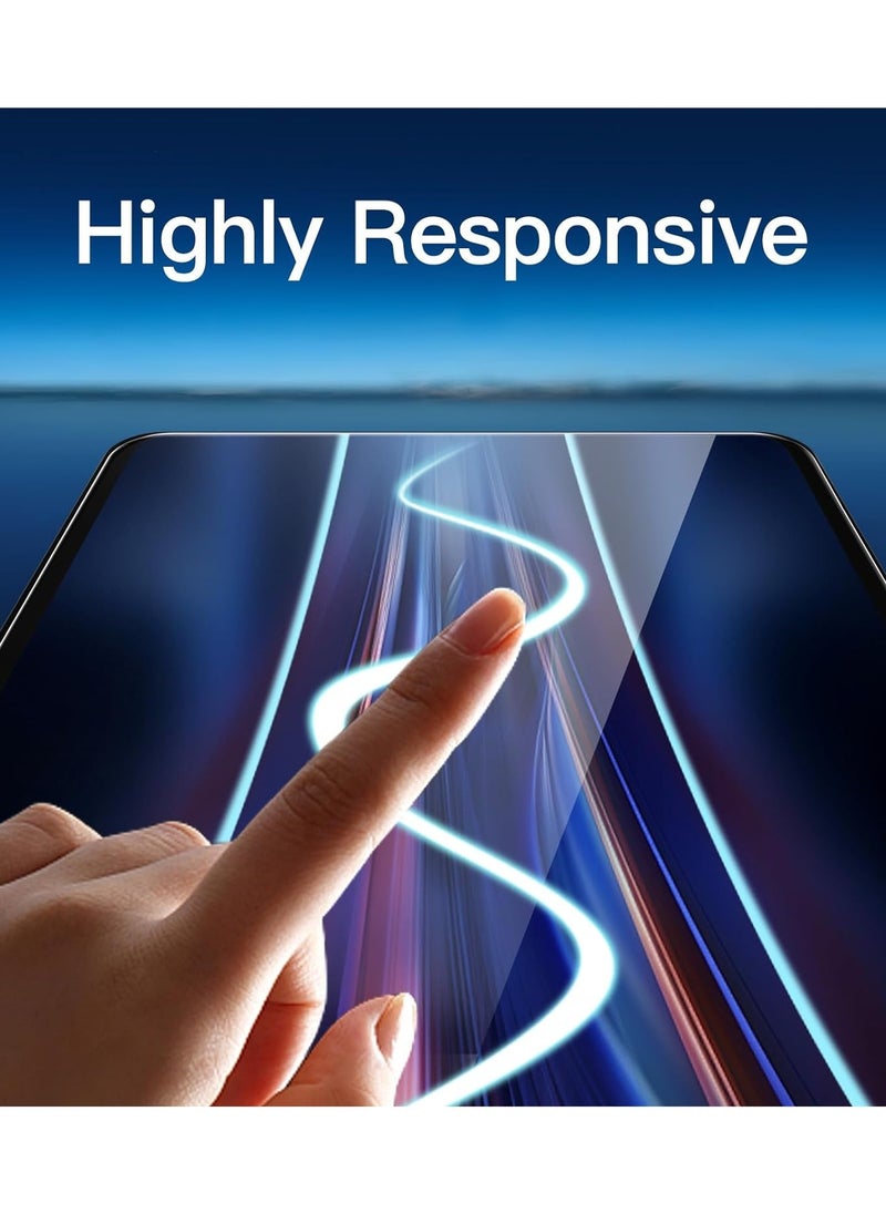 Techie - 2 Pack HD Tempered Glass Screen Protector for Apple iPad Air 11 Inch M2 (2024) - Anti Reflection Anti Bubbles 9H Hardness 0.33 mm Rounded Edges Easy Installation - Image 1
