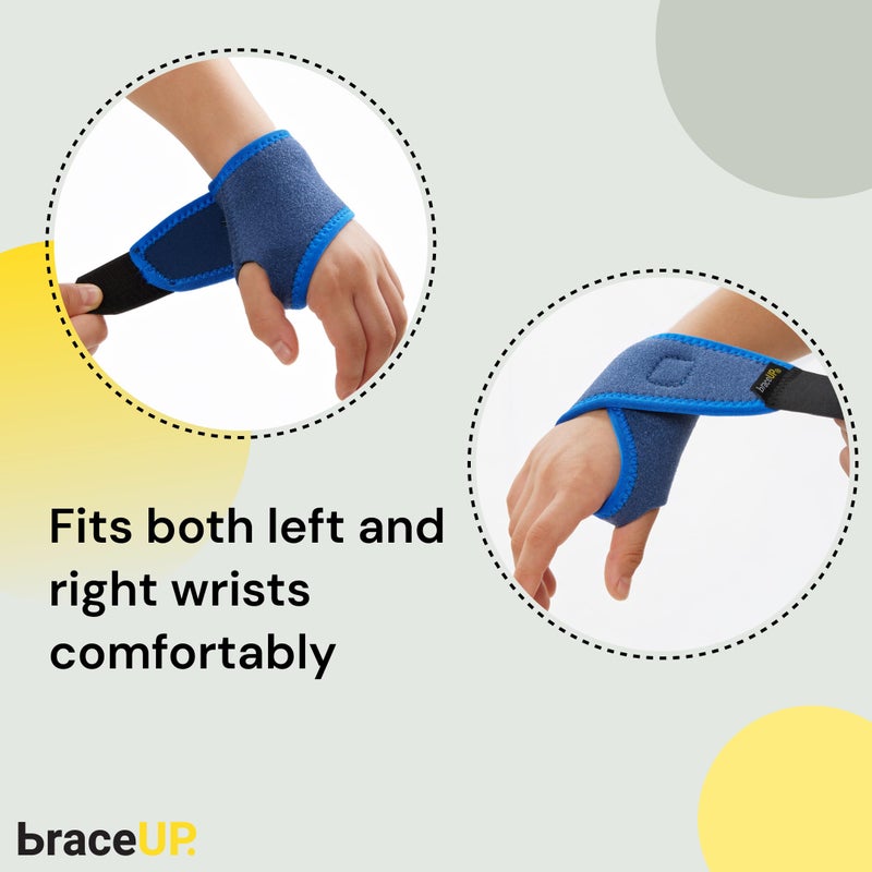 BraceUP Adjustable Kids Wrist Brace- Youth Wrist Support, Kids Wrist Splint, Child Wrist Brace for Sports and Daily Use, Boys and Girls (Height 3â€™3â€-4â€™7â€, 100-140 cm) - Image 4