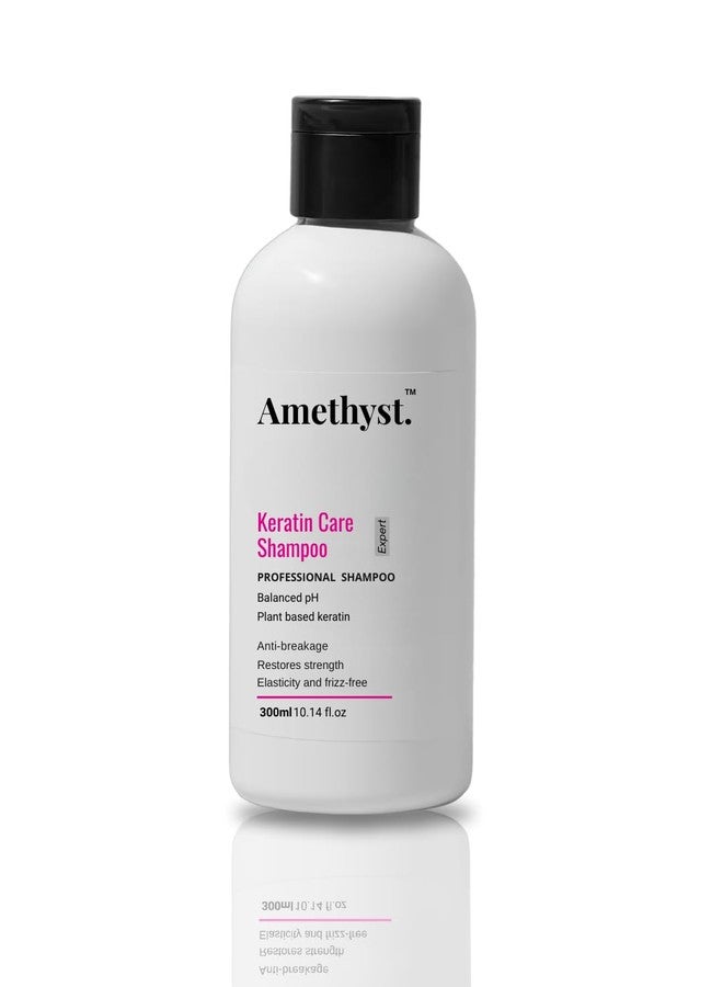 Amethyst Keratin Care Shampoo | Strengthens & Smooths Hair | Frizz Control & Healthy scalp | Sulphate & Paraben Free- Protein Formula for Women & Men- 300ml - Image 1