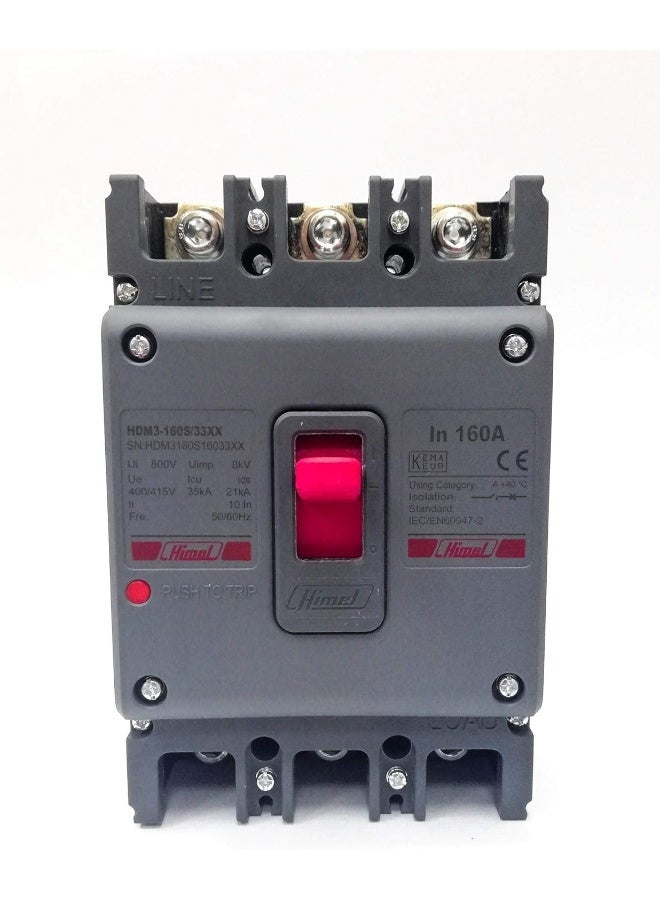 Himel 160A 35kA 3P Molded Case Circuit Breaker MCCB - Himel - Image 1