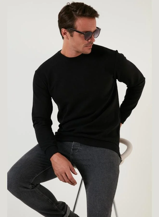 Buratti  Buratti Slim Fit Crew Neck Cotton Sweater Men's SWEATER 456201 for Men | Best Price UAE
