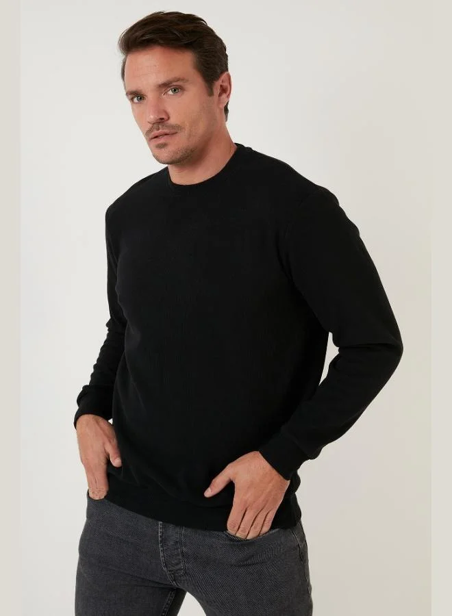 Buratti  Buratti Slim Fit Crew Neck Cotton Sweater Men's SWEATER 456201 for Men | Best Price UAE