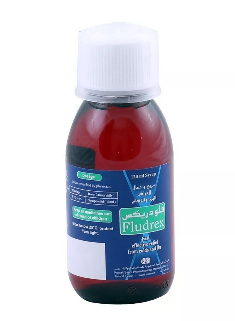 FLUDREX Fast Effective Relief From Cold And Flu Syrup 120Ml - Image 3
