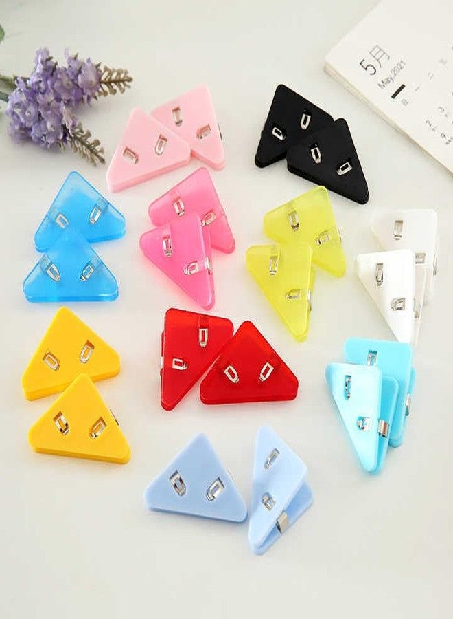 ZEELPETAL 10-Piece Multicolor Heavy Duty Paper & Binder Clips Bulldog Style Stationery Clamps for Office, School, Art Boards & Documents Plastic Coated Strong Grip Clips - Image 5