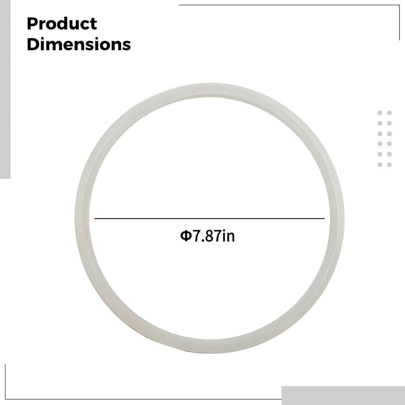 Pressure Cooker Gasket Replacement, 2 Pcs Gasket Set, 20 Cm Diameter, Hardy Rubber Sealing Rings, Suits Stainless Steel Pressure Cookers, Universal for Home - Image 5
