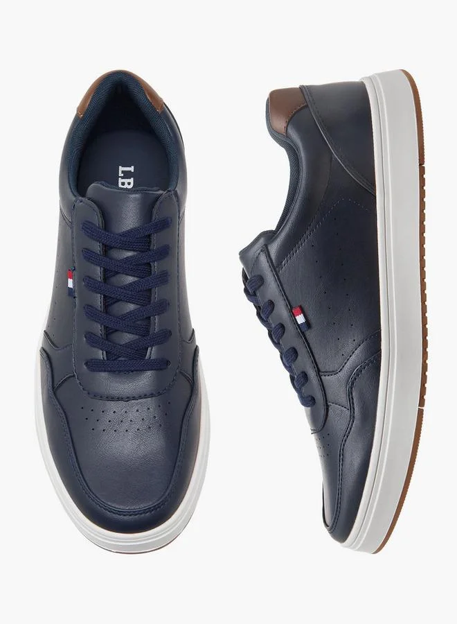 LBL by Shoexpress Men Panelled Lace-Up Sneakers