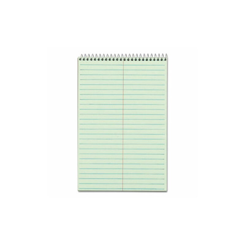 TOPS(R) Steno Books, 6in. x 9in., Gregg Ruled, 80 Pages, Green Tint