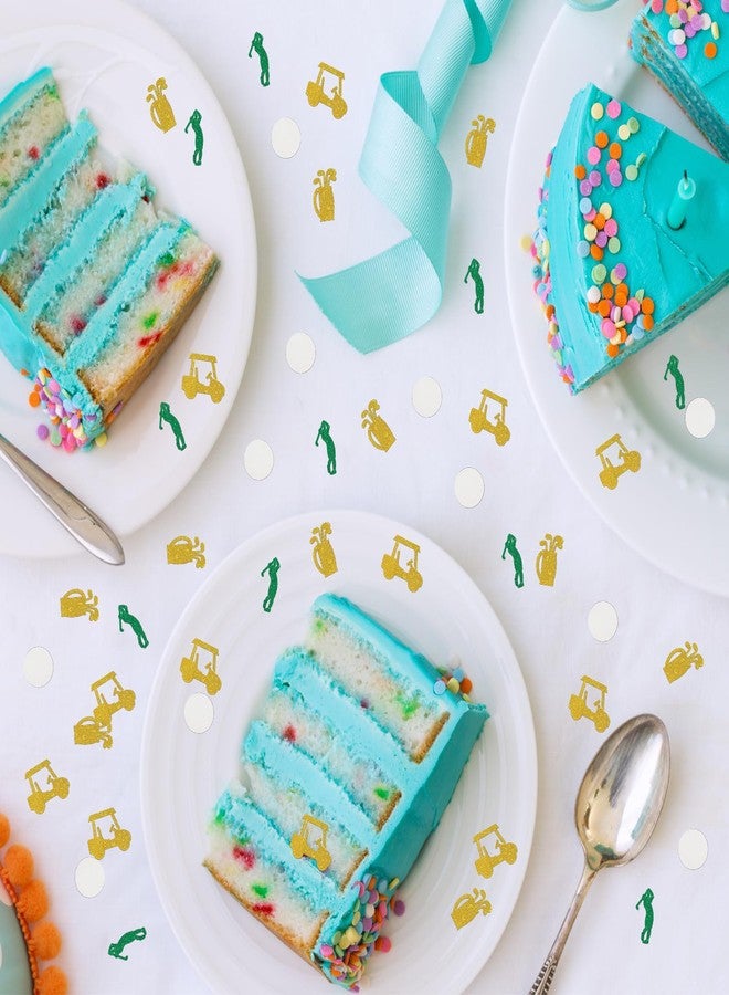 INNORU Golf Confetti Glitter, Baby Shower Table Decor, Sport Birthday, Gender Reveal Scatter Confetti, Golf Retirement Table Decorations, 120pcs - Image 4