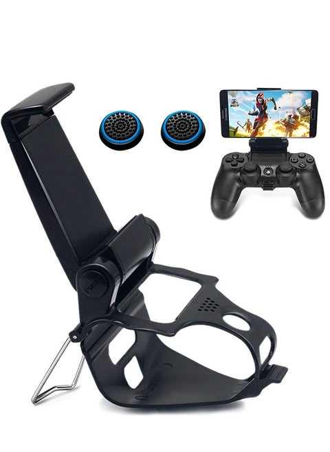 PS4 controller cell phone holder, mobile game adjustable cell phone clip, handle clip, game support bracket, adjustable stretch, compatible with various models of cell phones