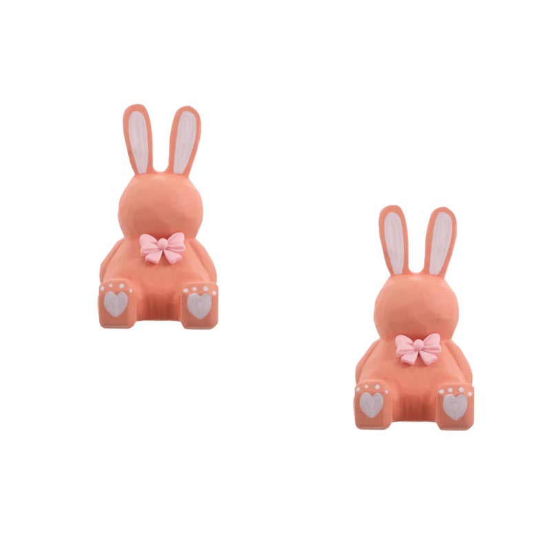 2pcs Bunny Phone Stand for Desk: Cute Mobile Holder Decorative Animal Phone Stand Decors for Office and Home Use - Image 1
