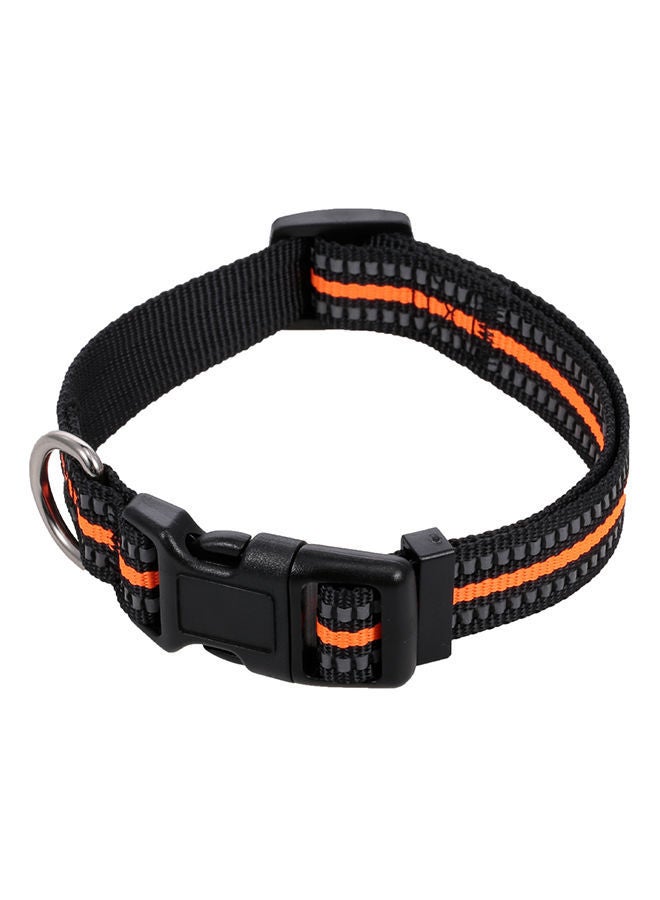 NIBEMINENT Adjustable Reflective Collar Black/Orange 55grams