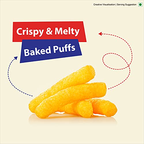 Bingo! Epiken No Rulz Masala Curlz, 80 G/85.4G(weight may vary) Masala Flavoured Super Light & Super Tasty Baked Puffs - Image 3