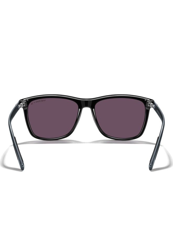 MERRY'S Unisex Polarized Aluminum Sunglasses Vintage Sun Glasses For Men/Women S8286, 0c03 Black Frame/Green Mirror Lens/Grey Temples, Free - Image 5