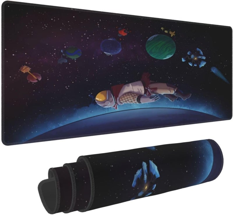 Keebik Gaming Mouse Pad, Outer Ship Wilds Mouse Pad 11.8x23.6 Inch Large Extended Computer Mouse Mat Keyboard Full Desk Mousepad for Gaming, Office, Home - Image 1