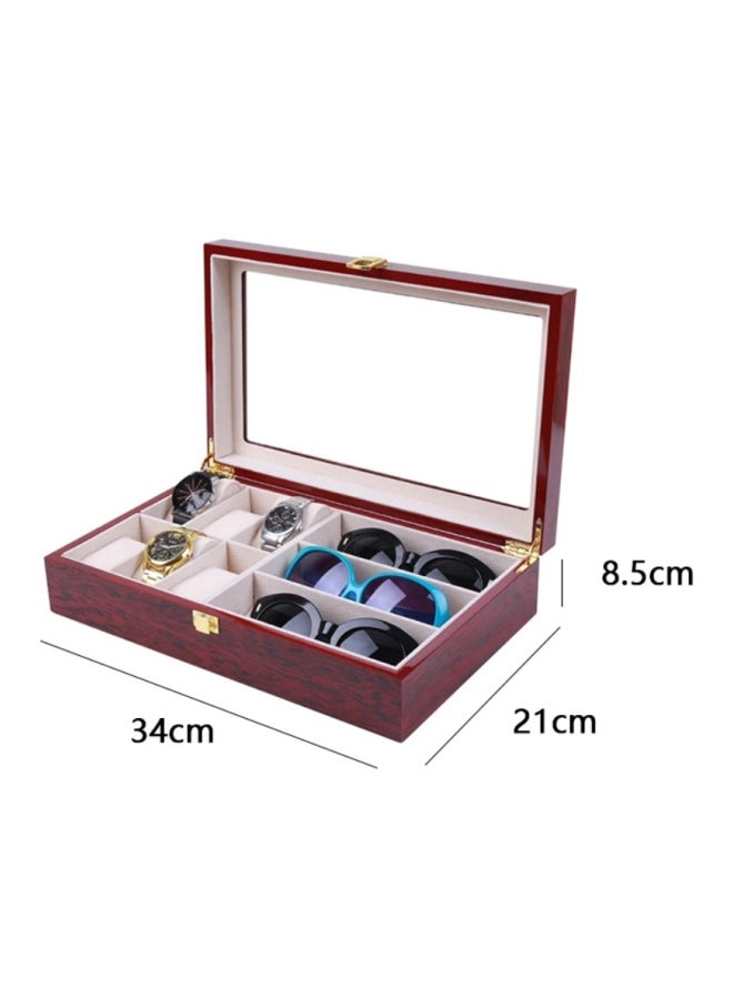 بيوينتي صندوق خشبي لتخزين الساعات مكون من 6 أرقام unisex - Image 2