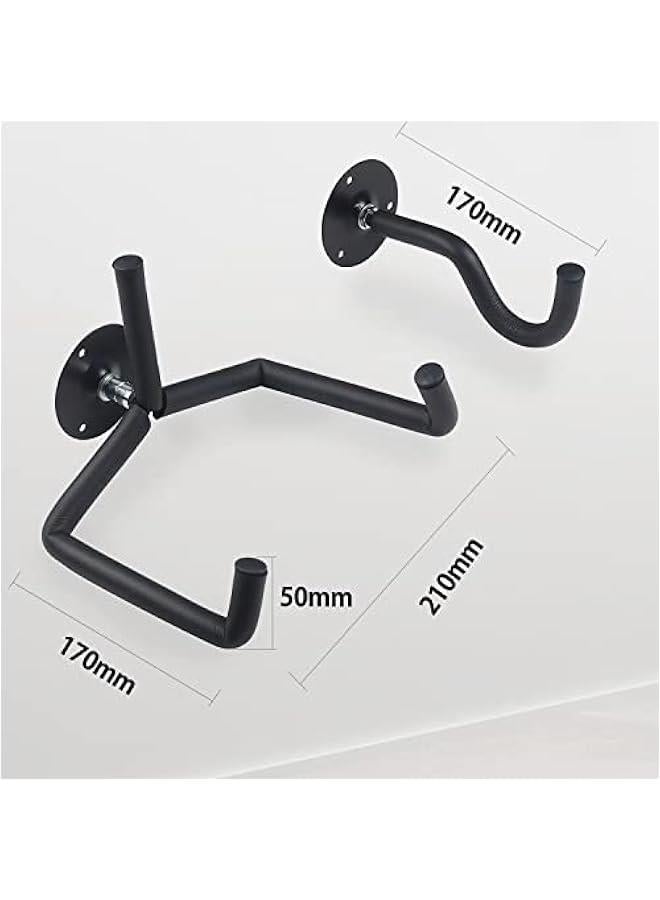 بيوينتي Guitar Wall Mount Acoustic/Electric/Classical Guitar, Ukulele, Banjo and Mandolin Wall Hanger Slat Wall Horizontal Guitar Holder Bass Stand Rack Hook - Image 2