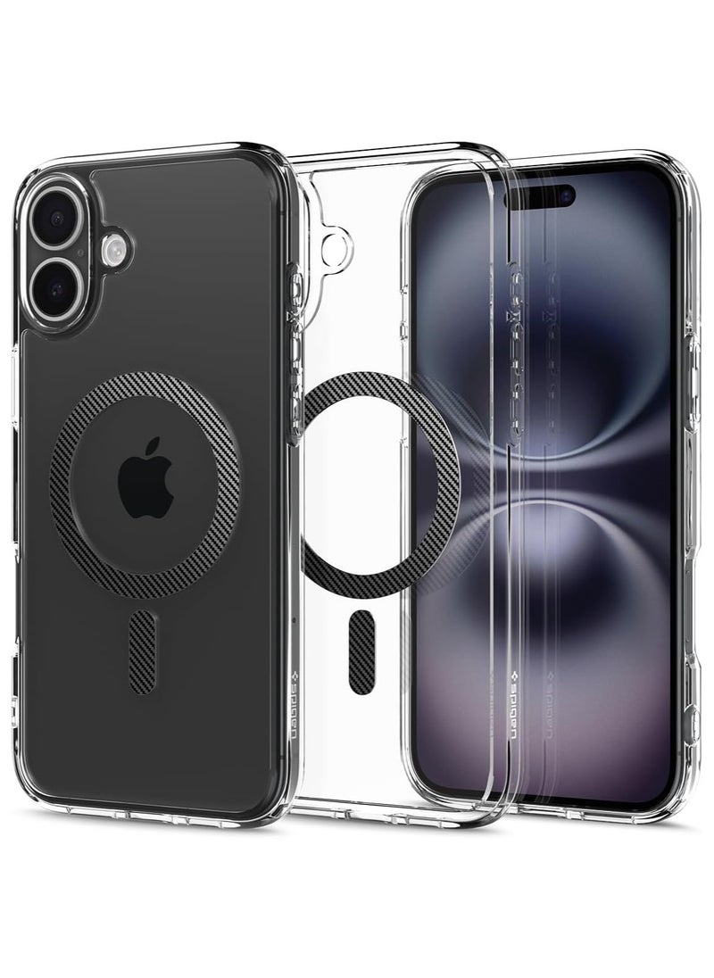 Spigen Ultra Hybrid MagFit for iPhone 16 Plus Case Cover with MagSafe (2024) - Carbon Fiber  - Image 1