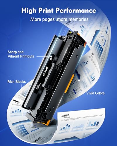DMGE 410A Toner Cartridge 410X - High Yield 4 Pack Replacement for HP 410A 410X Compatible with HP Color Laserj Pro MFP M477fnw Toner, M477fdw Toner M452dn, Color Laserj Pro M477 M452 Series | CF410X - Image 4