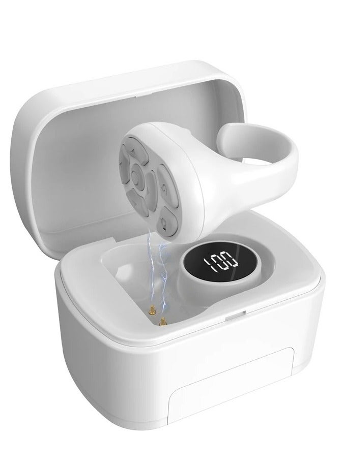 Control Ring Universal Mobile Phone Remote Control with Charging Bin Phone Holder Bluetooth 5.3 - Image 1
