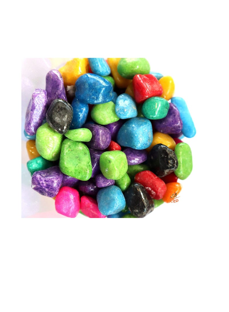 KNP Mix Color Decorative Painted Pebbles Aquarium 10-15mm 20 kg - Image 1