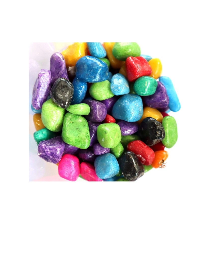 KNP Mix Color Decorative Painted Pebbles Aquarium 10-15mm 20 kg - Image 3