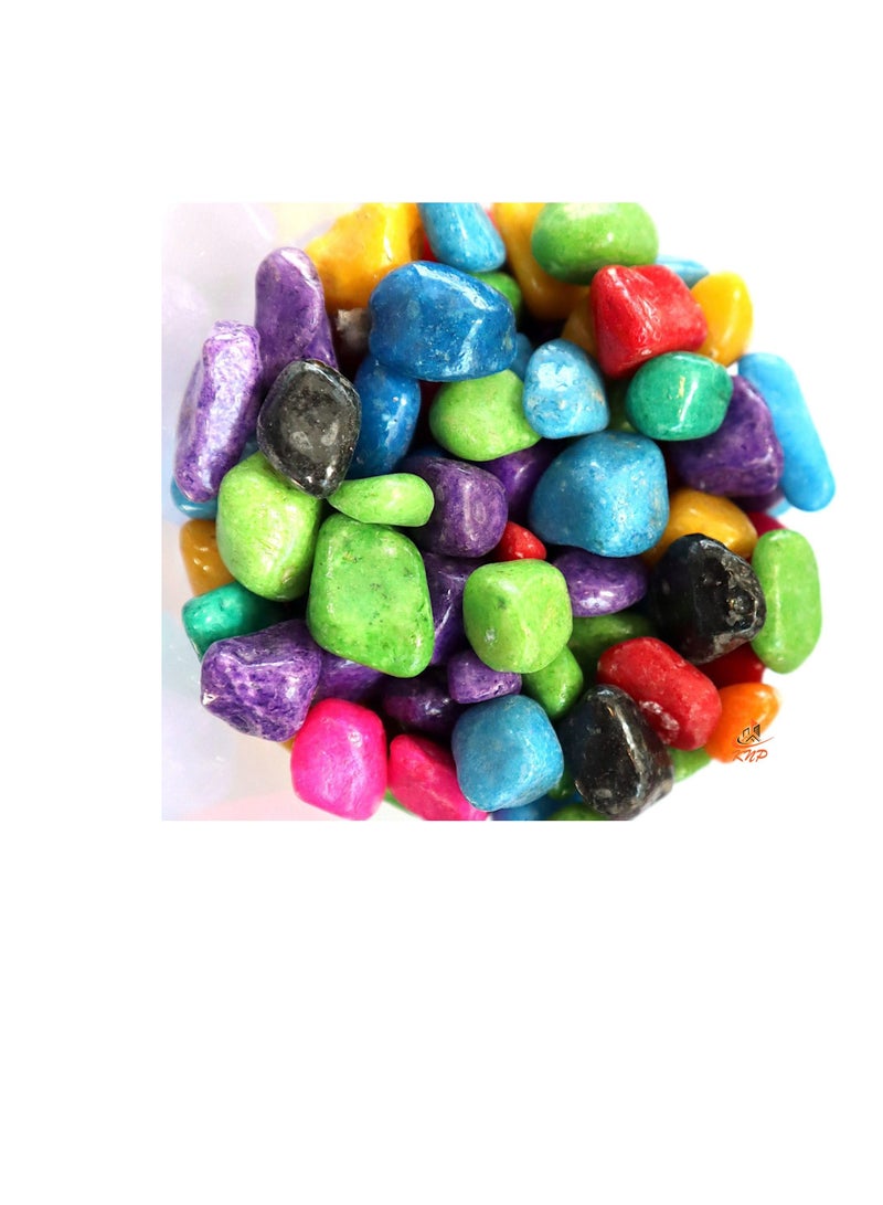 KNP Mix Color Decorative Painted Pebbles Aquarium 10-15mm 20 kg - Image 2