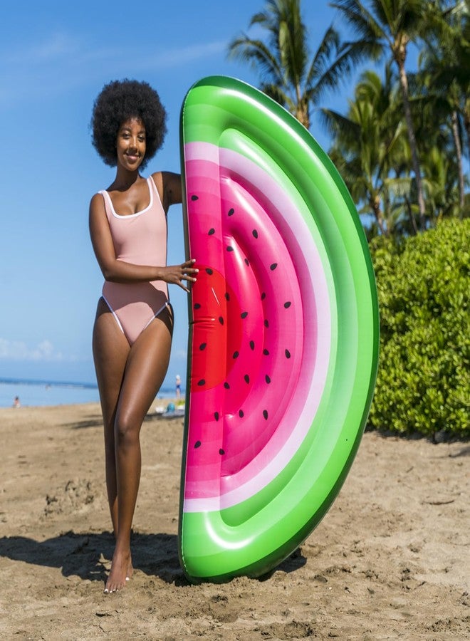 Poolcandy Giant 72" Watermelon Slice Island Pool Raft - Image 3