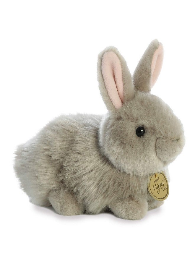 اورورا حيوان محشو واقعي من نوع Aurora® Miyoni® Angora Bunny Grey - تفاصيل واقعية - رفقة عزيزة - رمادي 7.5 بوصة - Image 2