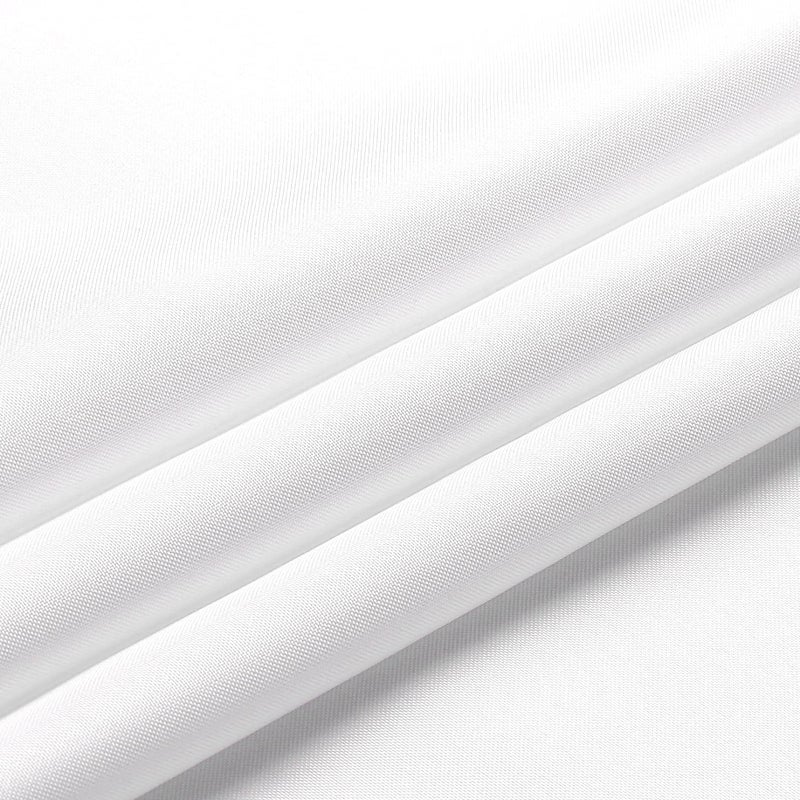 Wewoch White Rectangle Tablecloth Wrinkle Resistant Washable Fabric Table Cloth for Dining Kitchen  Parties Weddings and Outdoor Use 60 Inch by 84 Inch - Image 3
