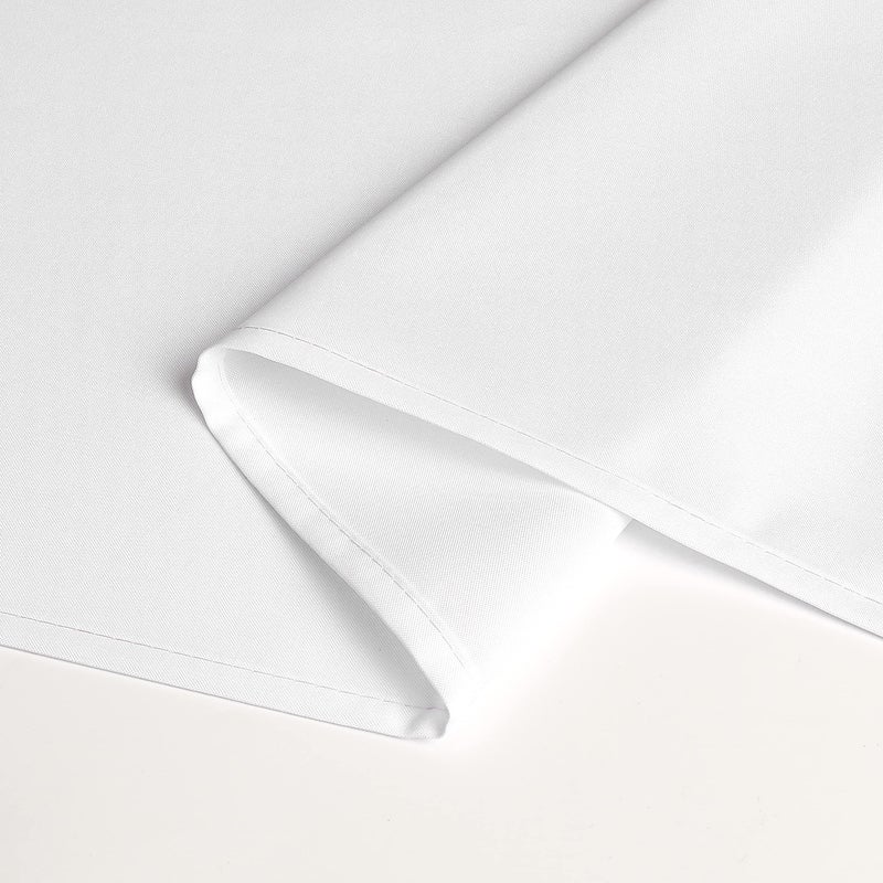 Wewoch White Rectangle Tablecloth Wrinkle Resistant Washable Fabric Table Cloth for Dining Kitchen  Parties Weddings and Outdoor Use 60 Inch by 84 Inch - Image 4
